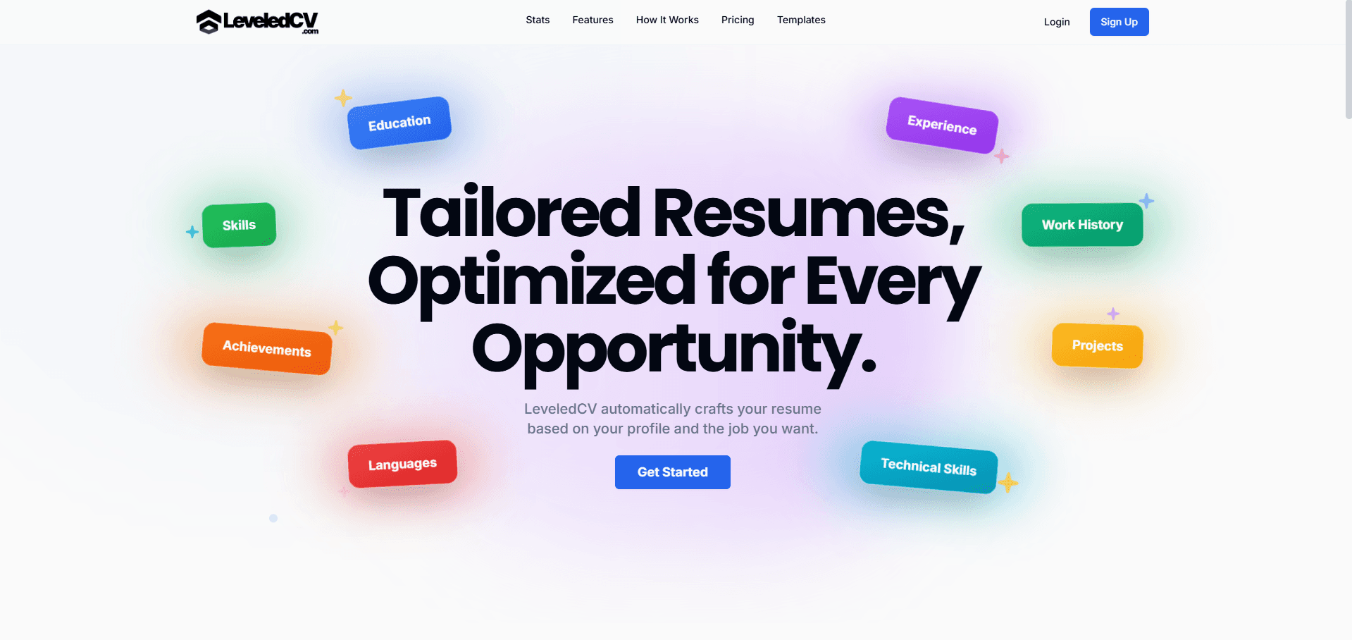 LeveledCV Screenshot